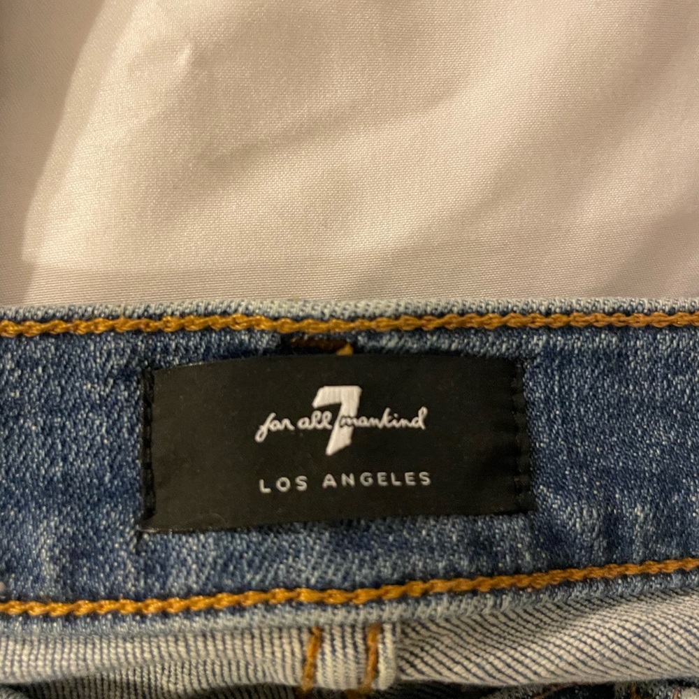 7 for all mankind cropped denim